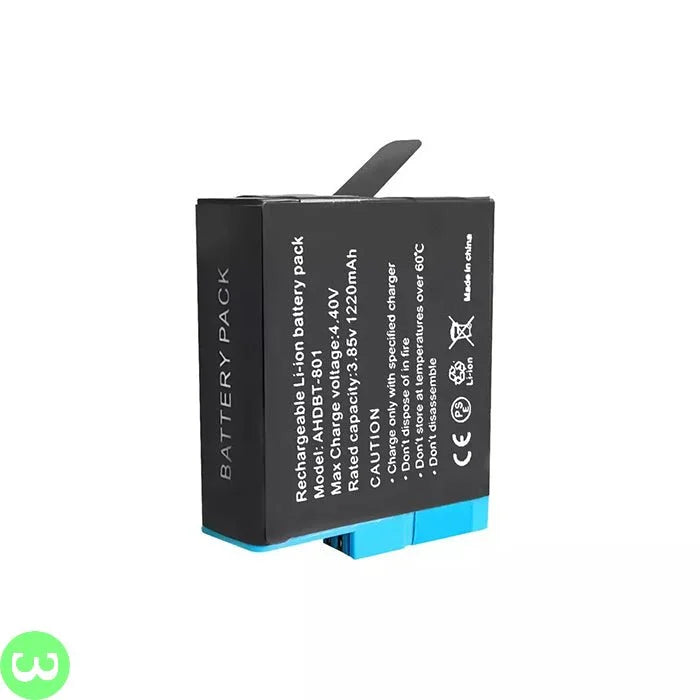 GoPro Rechargeable Li-Ion Battery for HERO 8/7/6/5 Black Price in Pakistan - W3 Shopping