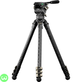 Tilta CT08 75mm Cine Fluid Head with 3-Stage Carbon Fiber Tripod Legs
