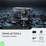 DJI Osmo Action 4 Standard Combo Price in Pakistan - W3 Shopping