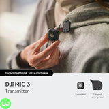 DJI MIC 3 Wireless Microphone Kit Price in Pakistan - W3 Shopping