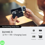 DJI MIC 3 Wireless Microphone Kit Price in Pakistan - W3 Shopping