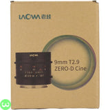 Laowa 9mm T2.9 Zero D Cine Lens W3 Shopping