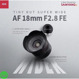 Samyang 18mm f2.8 AF Lens Price in Pakistan - W3 Shopping